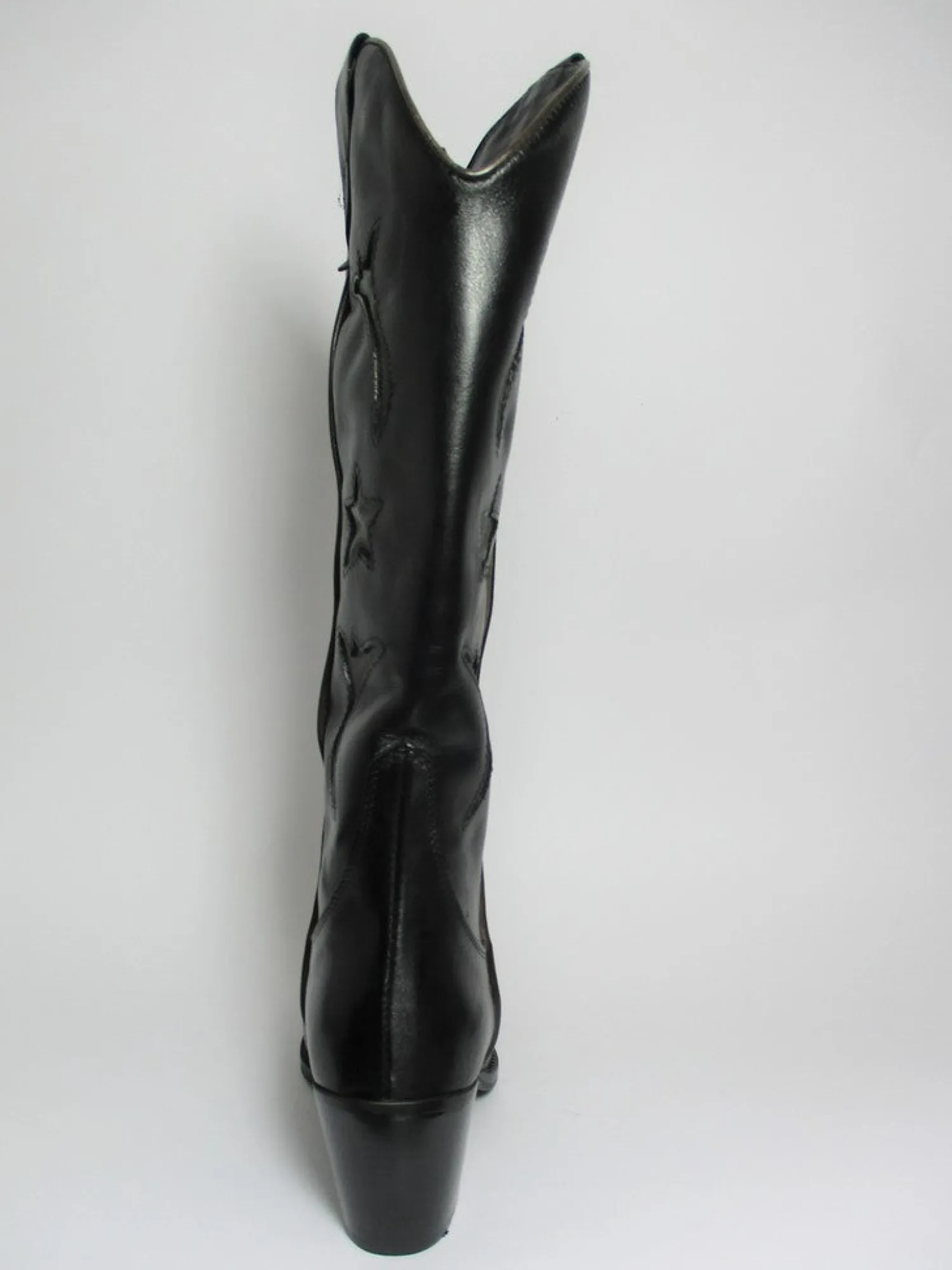 Stivale texano pelle donna 5471 nero<Niche Best