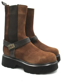 Stivaletto camoscio donna 2009 Cuoio<Albano Sale