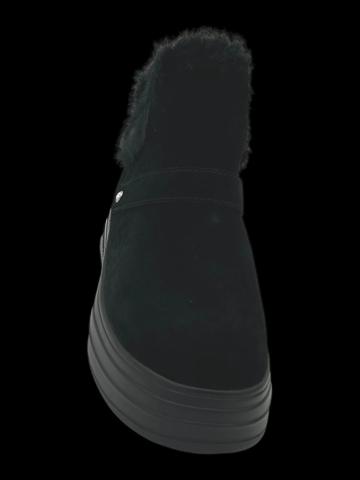 Stivaletto donna pelle scamosciata Black - Livia -<Apepazza Hot