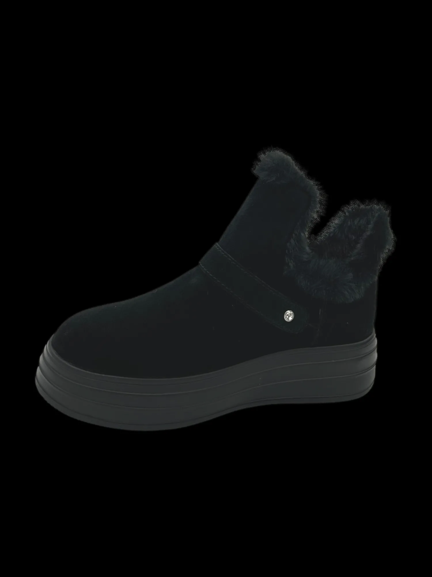 Stivaletto donna pelle scamosciata Black - Livia -<Apepazza Hot