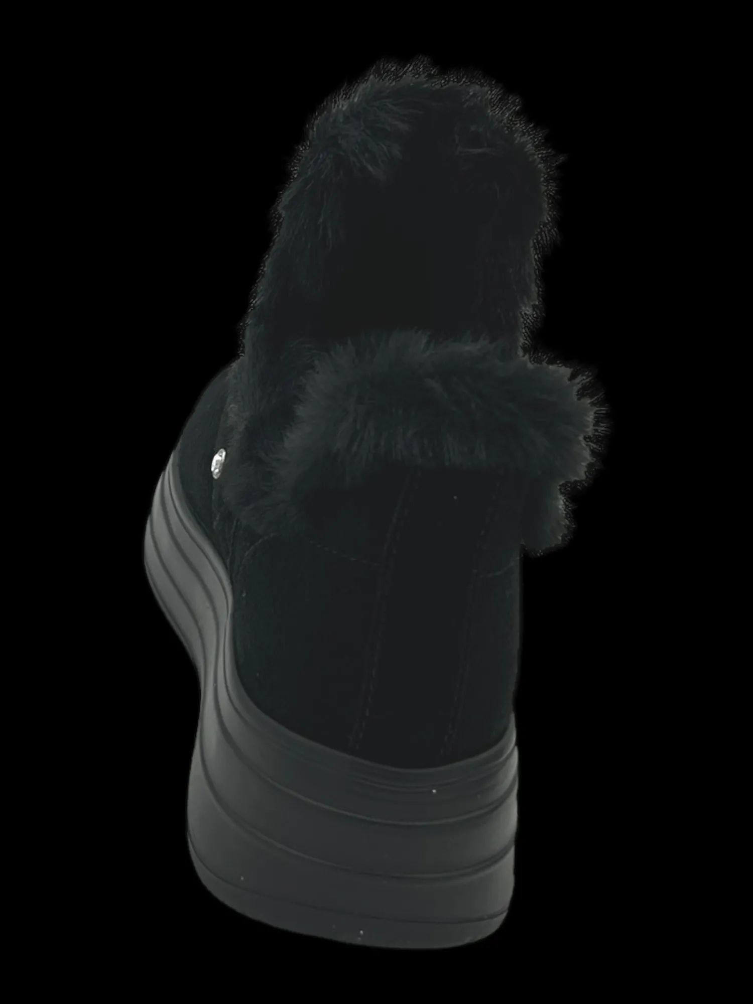 Stivaletto donna pelle scamosciata Black - Livia -<Apepazza Hot