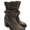 Stivaletto in pelle donna A24222 Fango<AS98 Sale