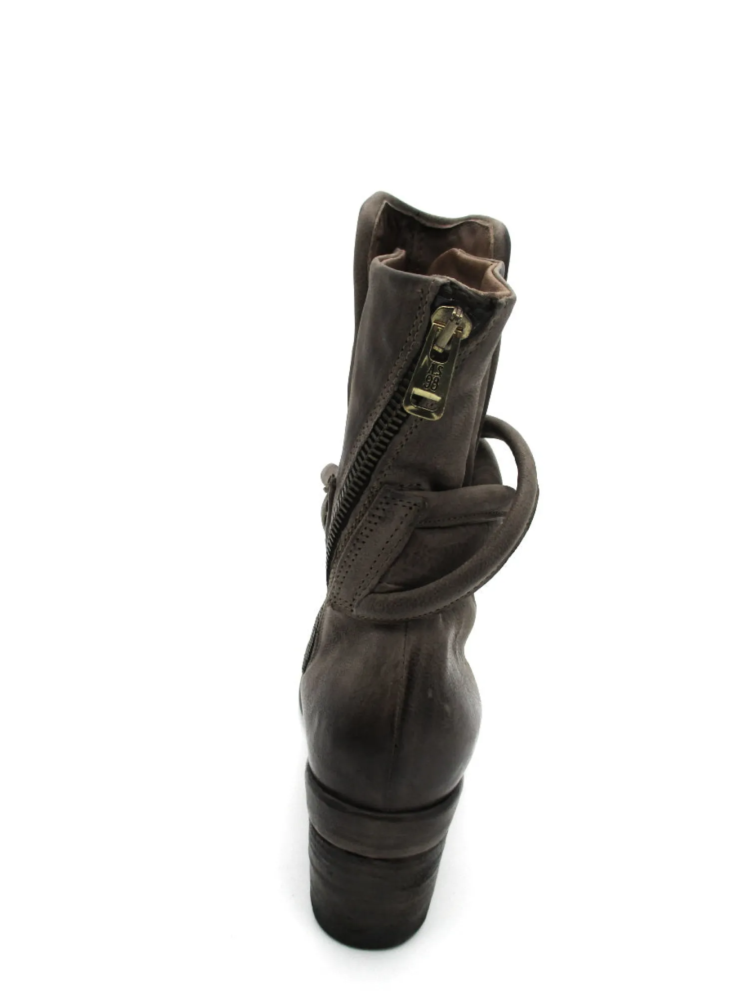 Stivaletto in pelle donna A24222 Fango<AS98 Sale