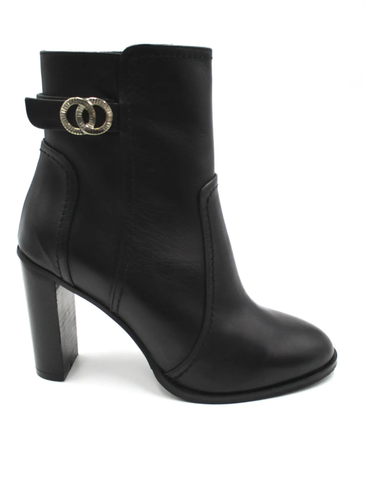 Stivaletto pelle donna 1029 nero<Albano Clearance