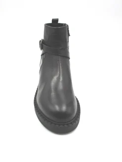 Stivaletto pelle donna 1020 nero<Albano New