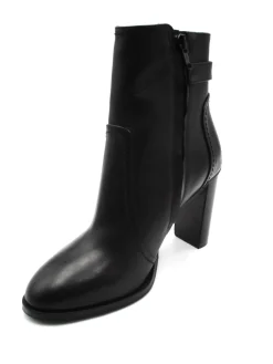 Stivaletto pelle donna 1029 nero<Albano Clearance