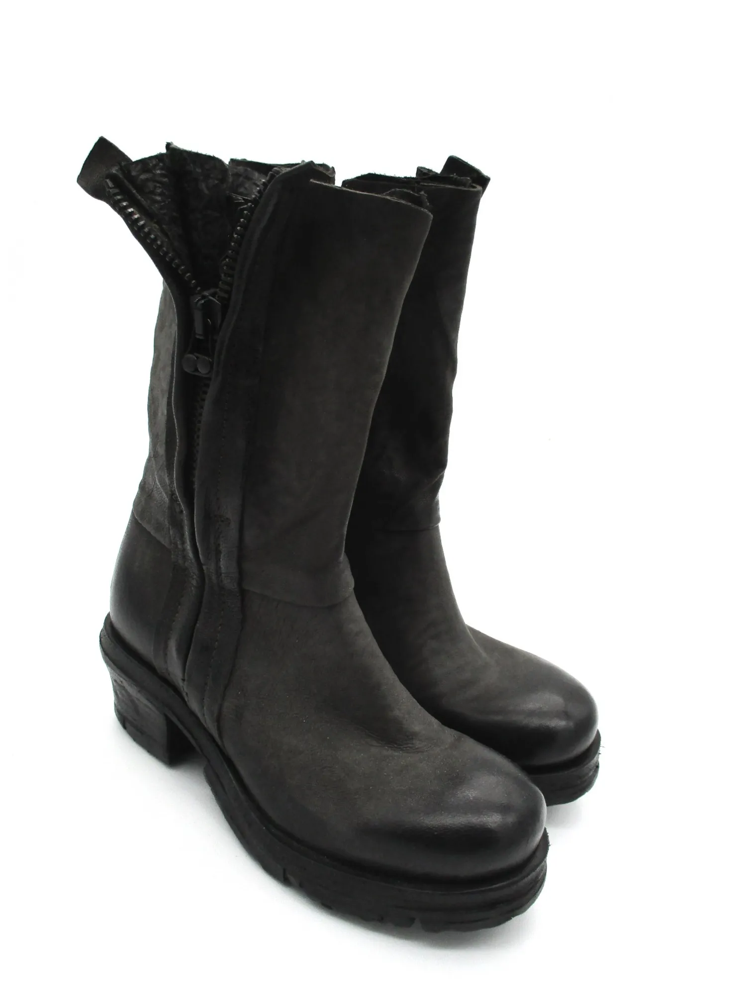 Stivaletto pelle donna Smoke Nero - 699203 -<As98 Hot