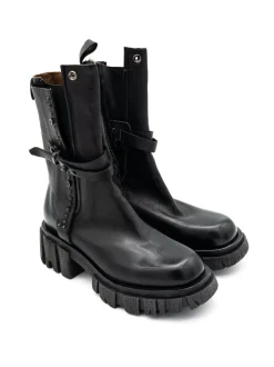 Stivaletto pelle donna A54202 Nero<As98 Best