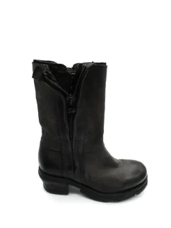 Stivaletto pelle donna Smoke Nero - 699203 -<As98 Hot