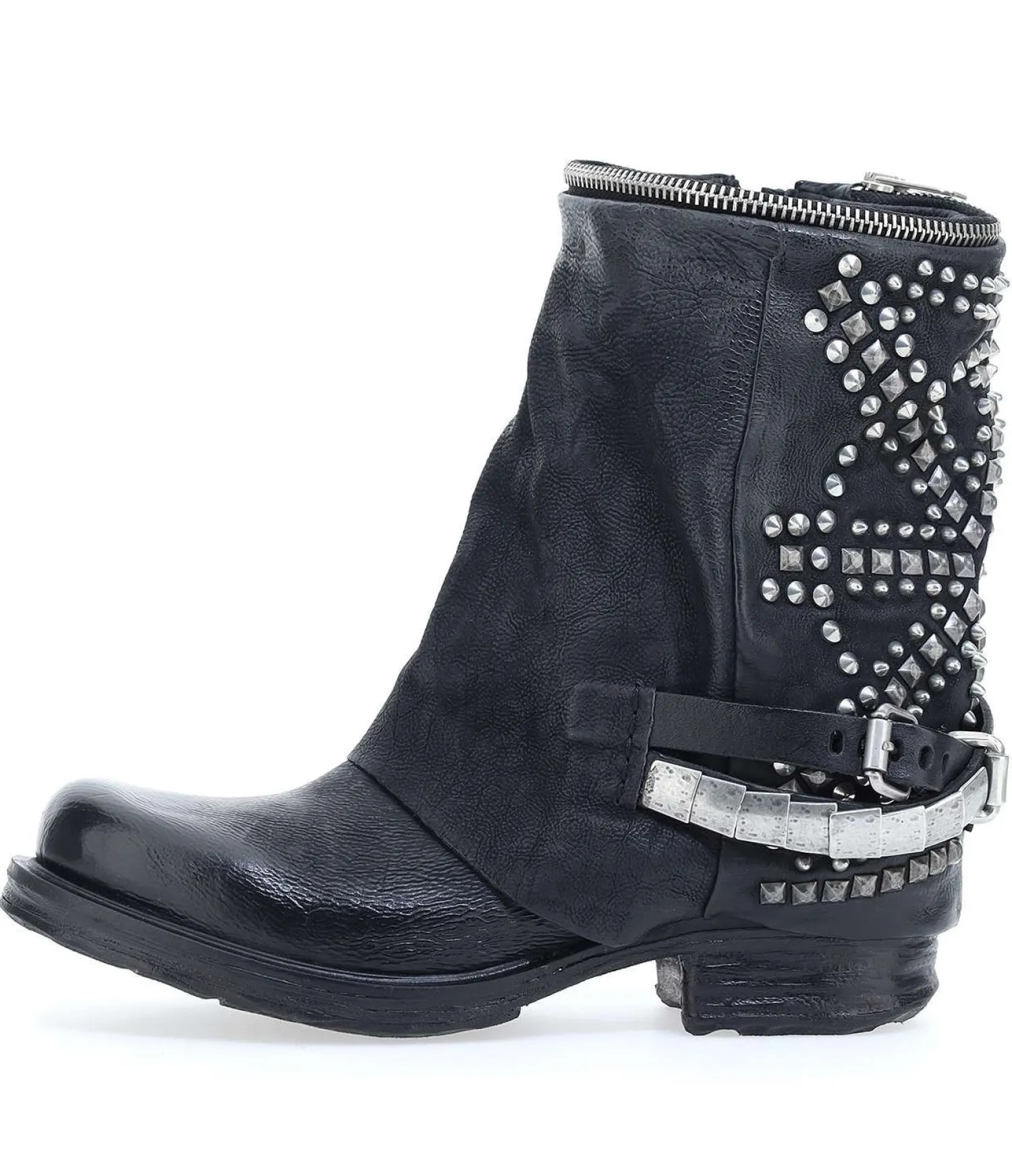 Stivaletto pelle donna Black - 259216 -<As98 Best