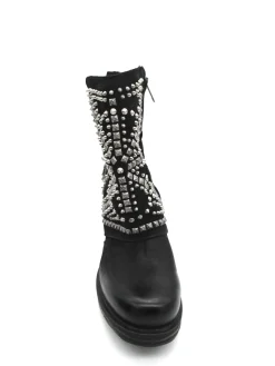 Stivaletto pelle donna Black - 259215 -<As98 Hot