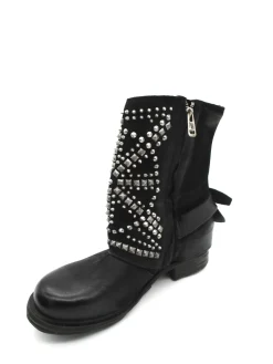 Stivaletto pelle donna Black - 259215 -<As98 Hot