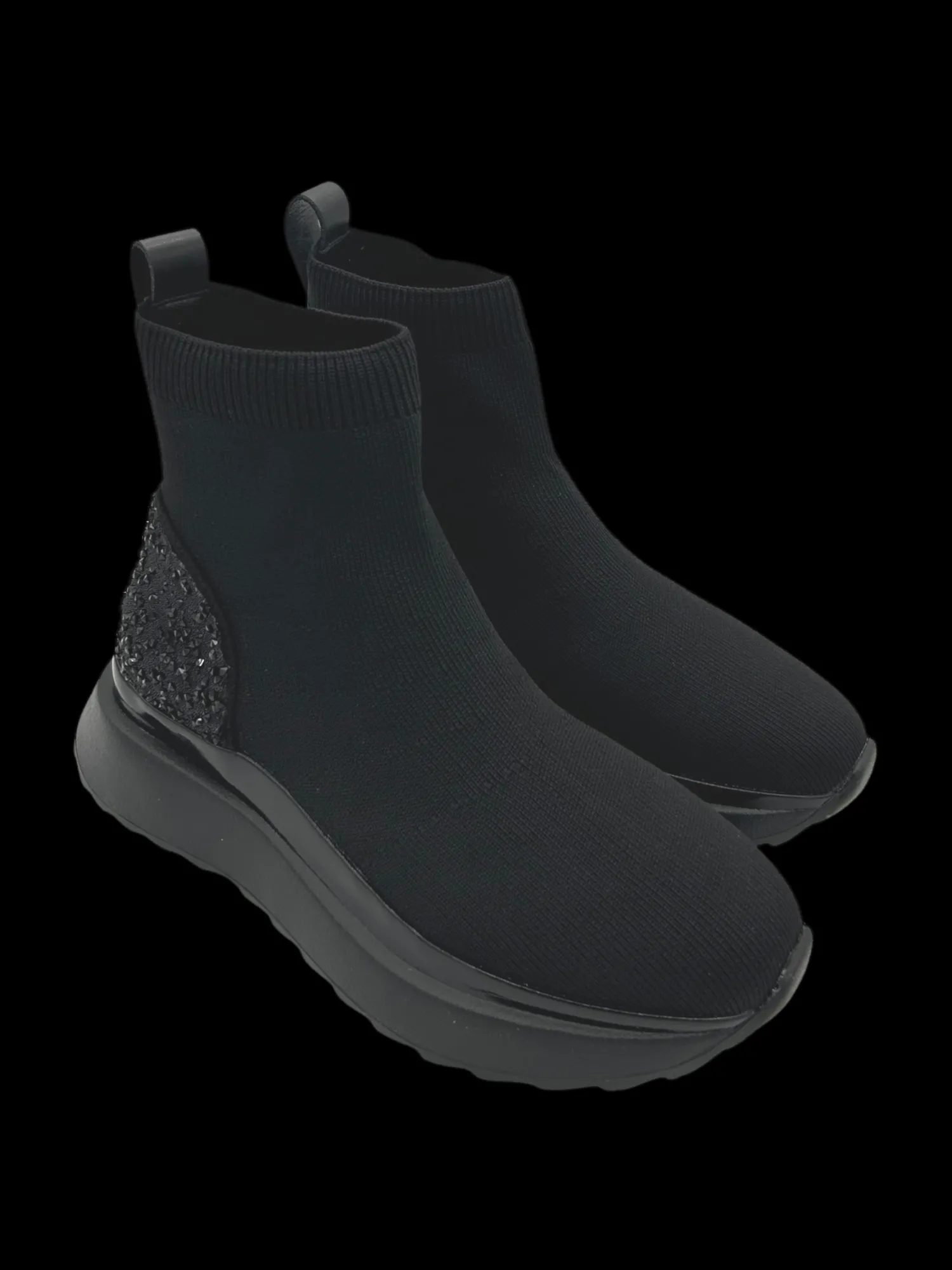 Stivaletto zeppa donna Black - Catia -<Apepazza New