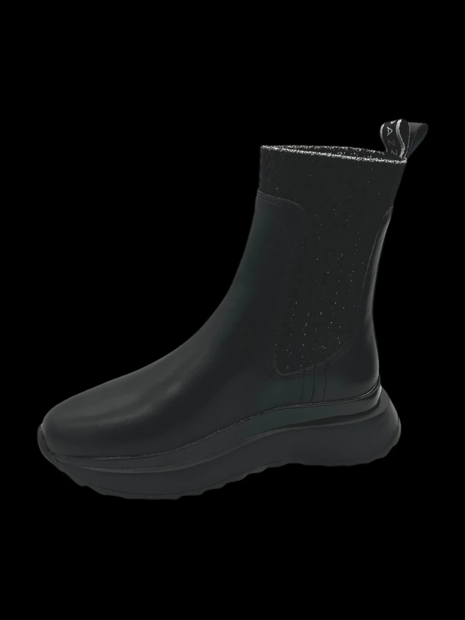 Stivaletto zeppa donna Black - Cristina -<Apepazza New