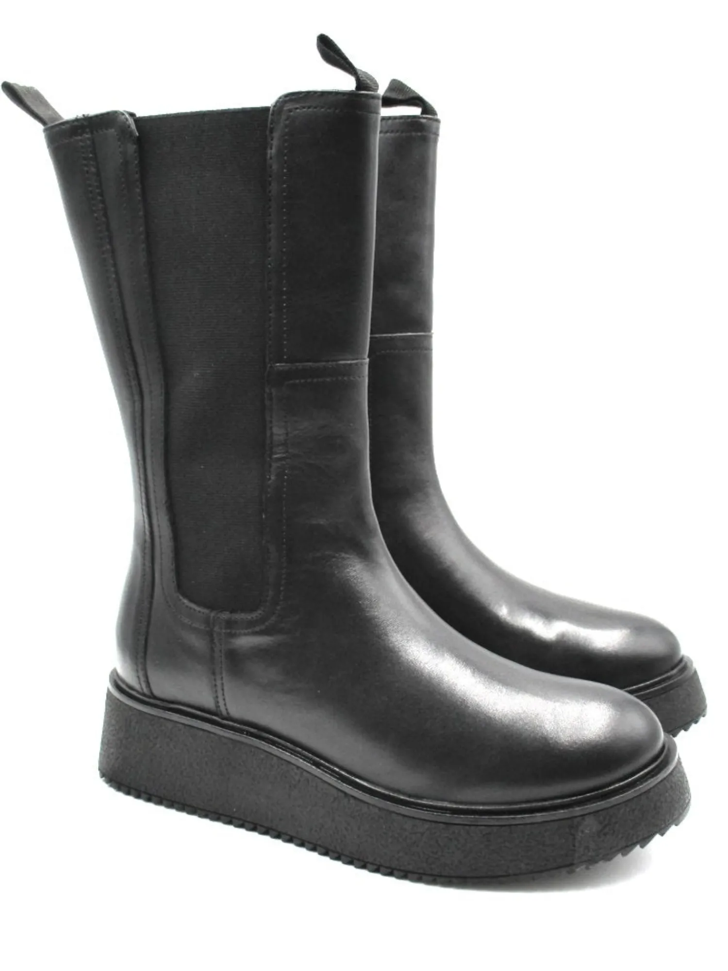 Stivaletto Zuri pelle donna nero<Apepazza Best