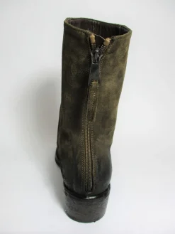 Tronchetto camoscio donna A4666 marrone<Strategia Discount