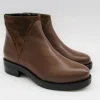 Tronchetto pelle donna 0107 cuoio<Albano Outlet