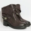 Tronchetto pelle donna 261239 bordeaux<As98 Online