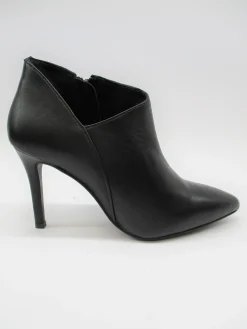 Tronchetto pelle donna NA 463 nero, scollo sotto il malleolo, tacco cm 9<Cafènoir Best