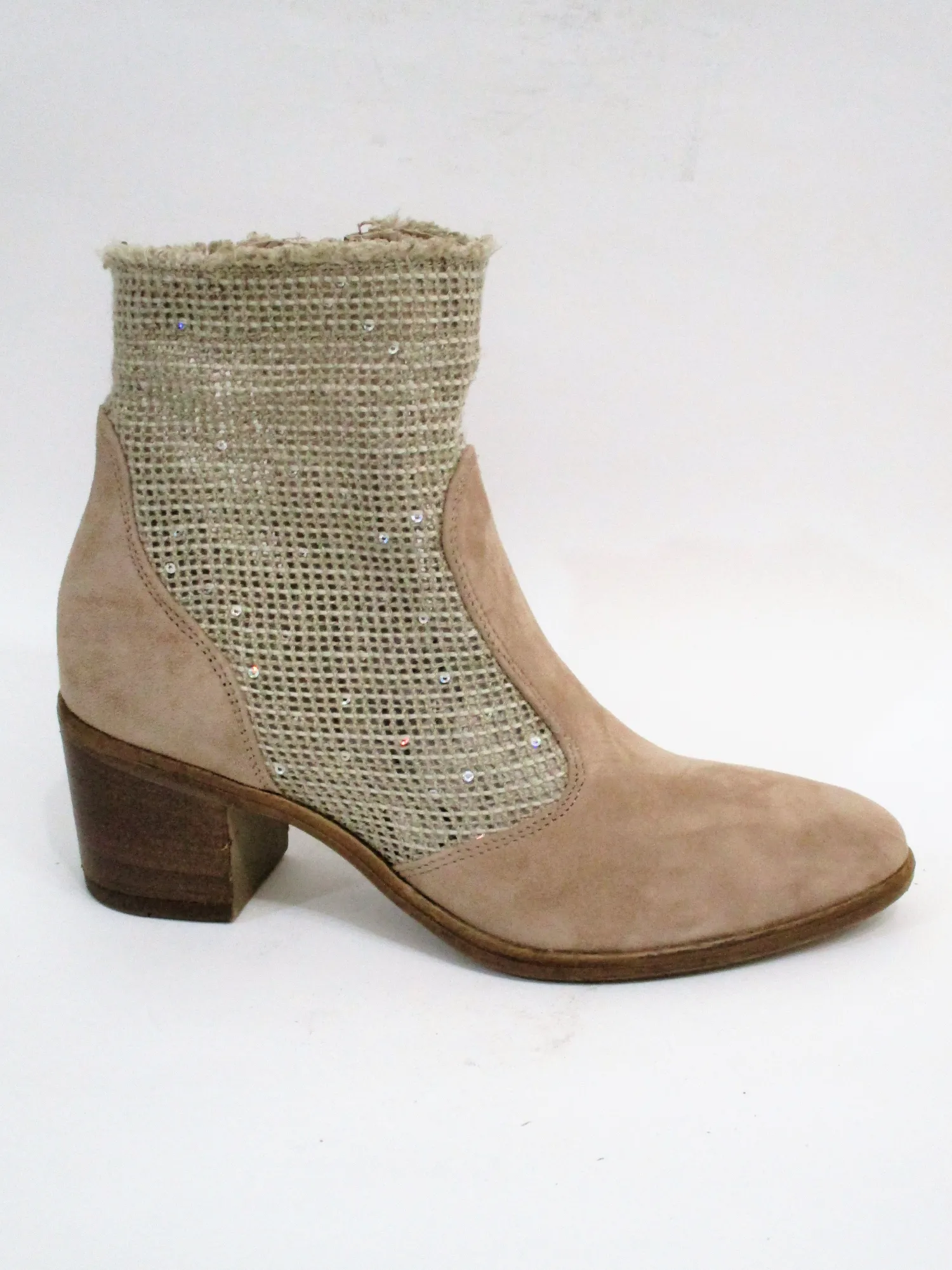 Tronchetto pelle donna EE535 beige<Cafènoir Clearance