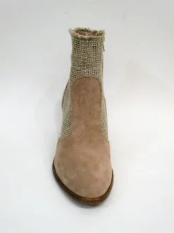 Tronchetto pelle donna EE535 beige<Cafènoir Clearance