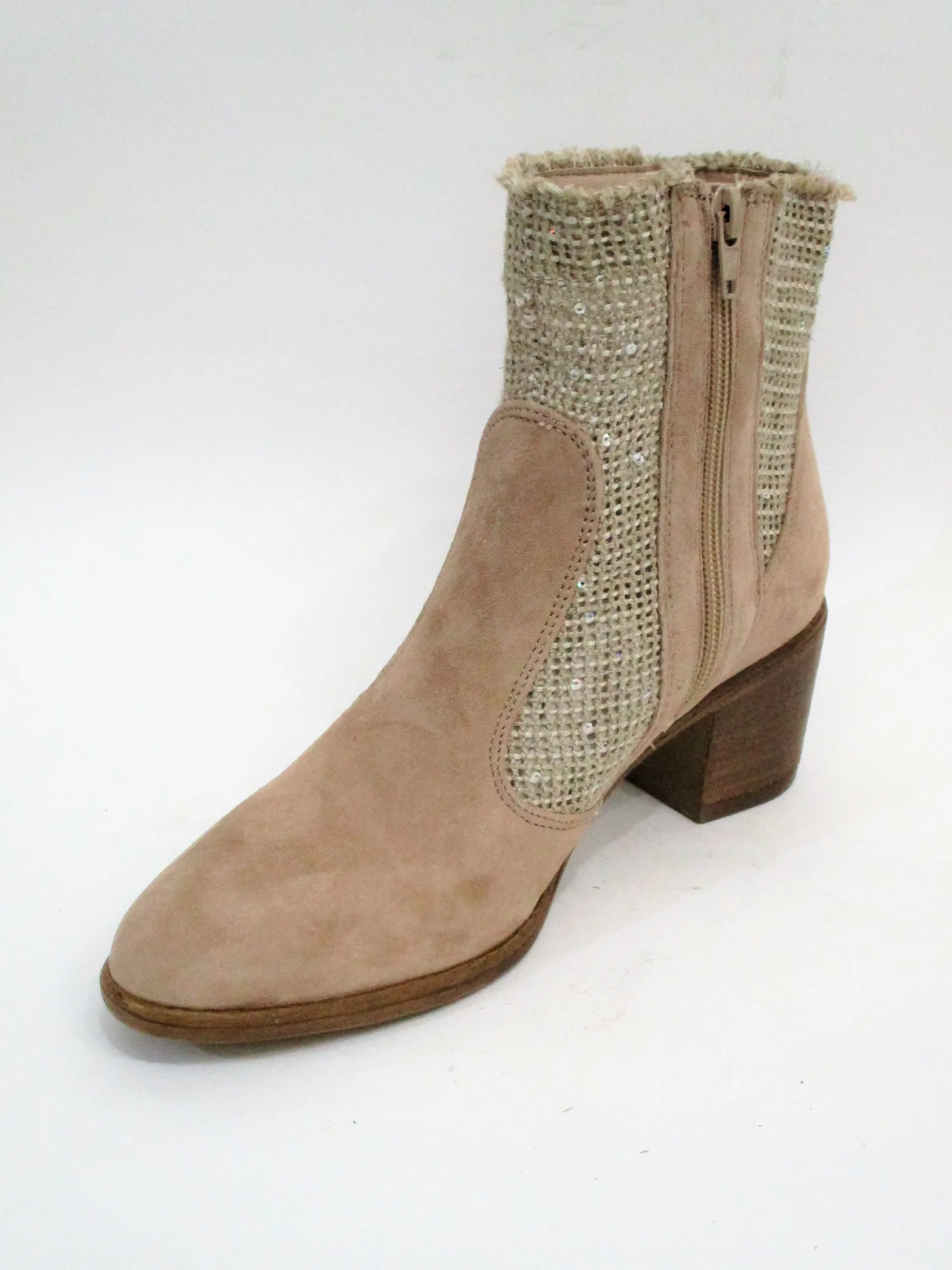 Tronchetto pelle donna EE535 beige<Cafènoir Clearance