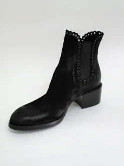 Tronchetto pelle donna 5038 nero<Fru.it New