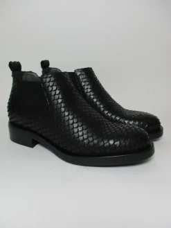 Tronchetto pelle donna 6703 nero<Lilimill Hot