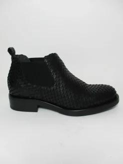 Tronchetto pelle donna 6703 nero<Lilimill Hot