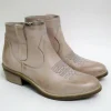 Tronchetto texano pelle donna VALERY 959 taupe<Valery Calzature New