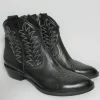 Tronchetto texano pelle donna K2040 nero<Niche Online