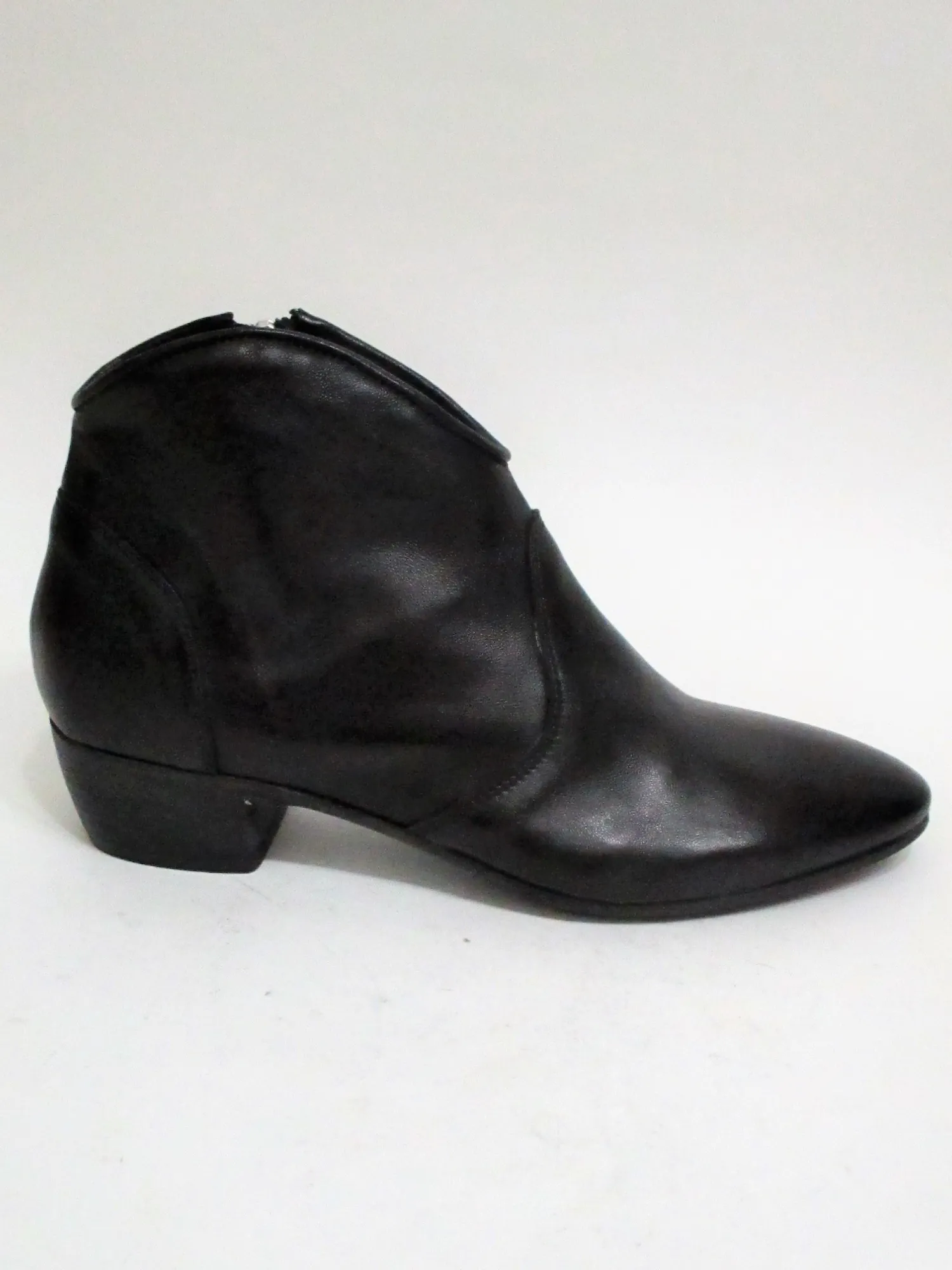 Tronchetto texano pelle donna VALERY 026 nero<Valery Calzature New