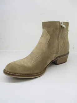 Tronchetto texano pelle donna 304 beige<keb Online