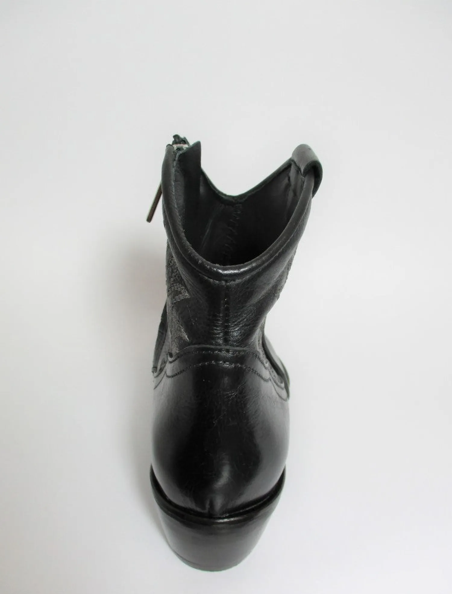 Tronchetto texano pelle donna K2040 nero<Niche Online